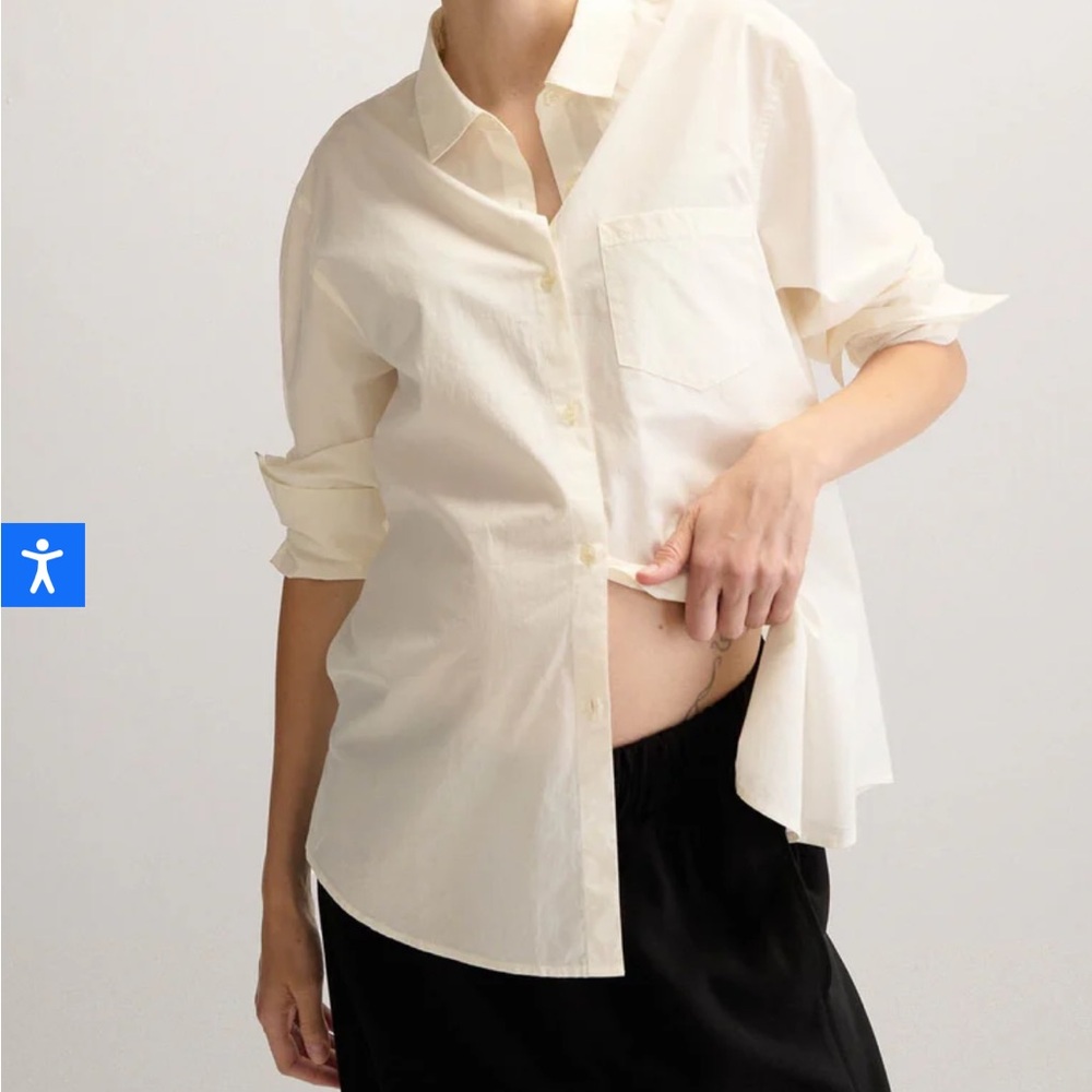 HATCH Maternity Boyfriend Shirt (medium)